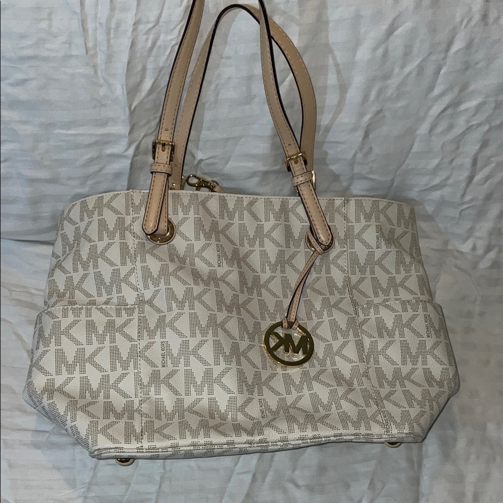 Michael Kors Cream Logo Tote